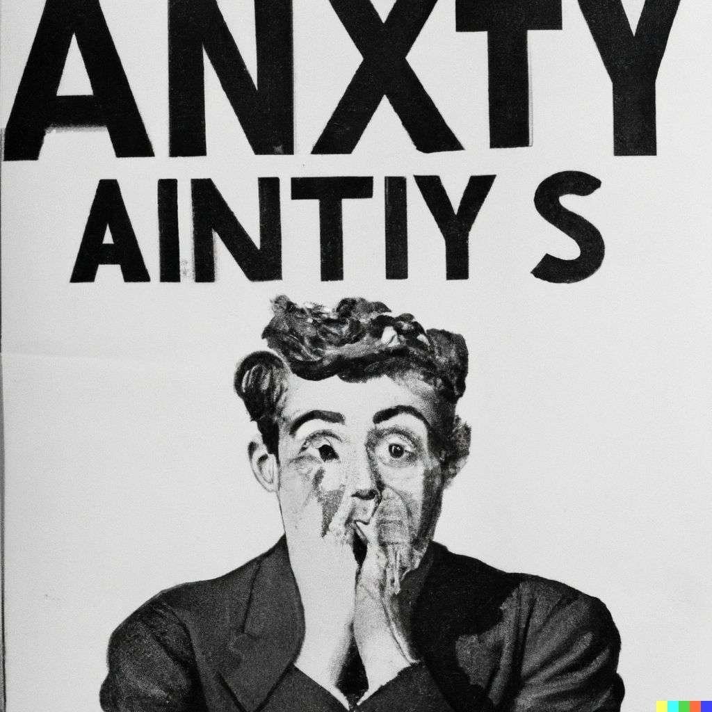 a representation of anxiety, advertisement from the '60s
